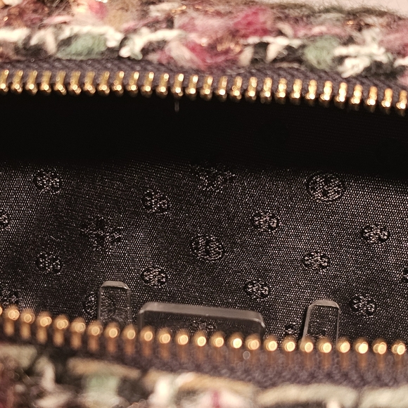 Tory Burch  Britten Tweed MultiColor Mini Top Handle Bag with Chain Strap Nwot - Picture 7 of 16